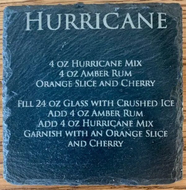 Hurricane Slate Coaster