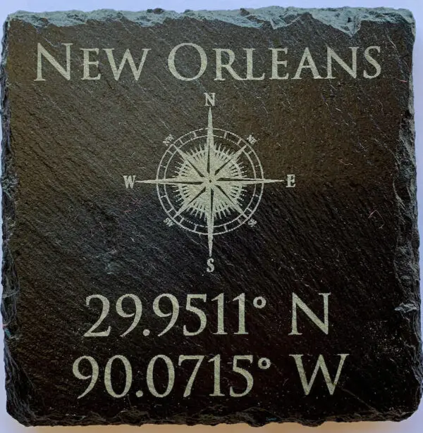 NOLA Location Slate Coaster