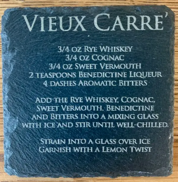 Vieux Carre' Slate Coaster